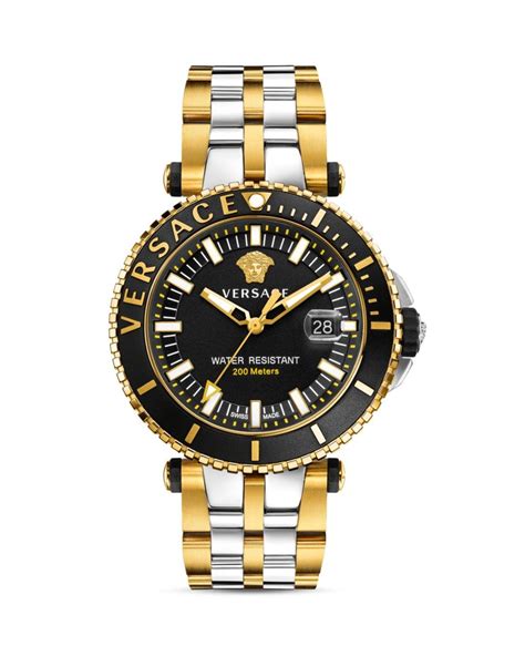 versace v race diver two tone watch|Versace Two.